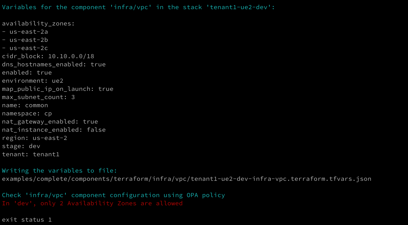 atmos-validate-infra-vpc-in-tenant1-ue2-dev